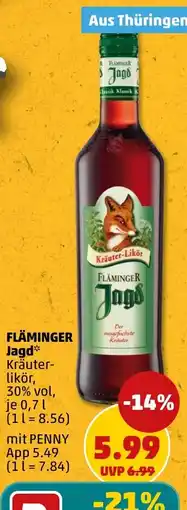 PENNY FLÄMINGER Jagd Kräuterlikör Angebot