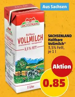 PENNY SACHSENLAND Haltbare Vollmilch Angebot