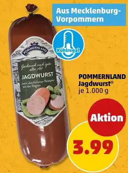 PENNY POMMERNLAND Jagdwurst Angebot