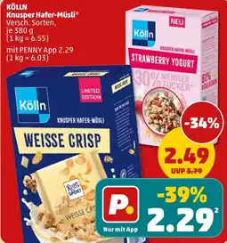 PENNY Kölln Knusper Hafer-Müsli Angebot