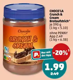 PENNY Chocola Crunch & Cream Brotaufstrich Angebot