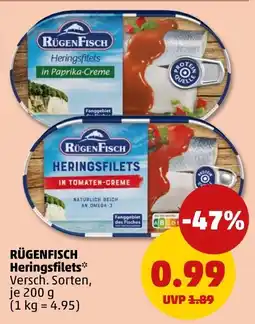 PENNY RÜGENFISCH Heringsfilets* Angebot