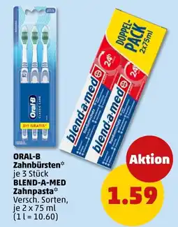 PENNY ORAL-B Zahnborsten* BLEND-A-MED Zahnpasta* Angebot