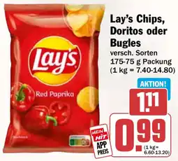 HIT Lay's Chips, Doritos oder Bugles Angebot