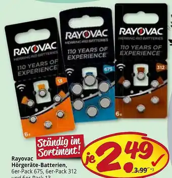 PicksRaus Rayovac Hörgeräte-batterien Angebot