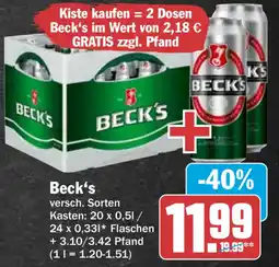 HIT Beck's Angebot