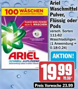 HIT Ariel Waschmittel Pulver, Flüssig oder Pods Angebot