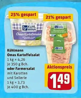 REWE Kaufpark Kühlmann Omas Kartoffelsalat Oder Farmersalat Angebot