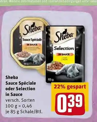 REWE Kaufpark Sheba Sauce Spéciale Oder Selection In Sauce Angebot