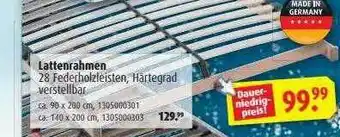 ROLLER Lattenrahmen Angebot