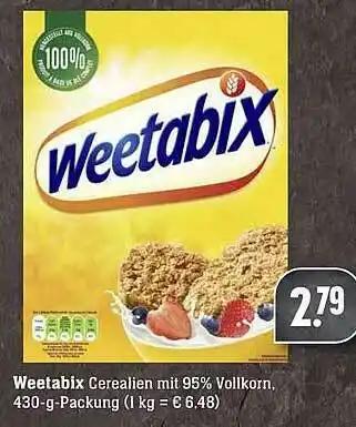 Scheck-in-Center Weetabix Angebot