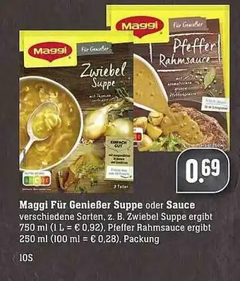 Scheck-in-Center Mggi Für Genießer Suppe Oder Sauce Angebot