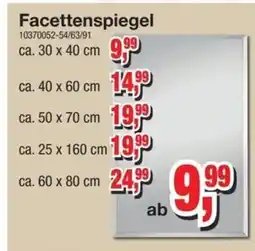 Möbelfundgrube Facettenspiegel Angebot