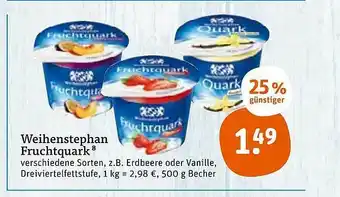 tegut Weihenstephan Fruchtquark Angebot