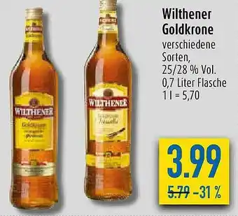 diska Wilthener Goldkrone Angebot