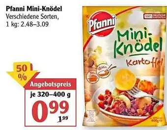 Globus Pfanni Mini-knödel Angebot