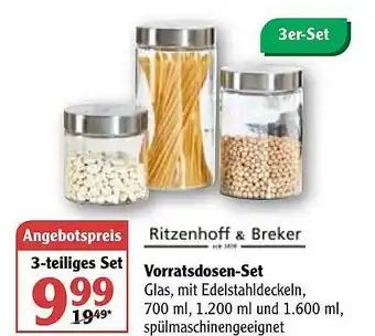 Globus Ritzenhoff & Breker Vorratsdosen-set Angebot