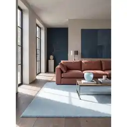 Netto Marken-Discount Teppich Hochflor Blau 240x340 cm - ALDAN Kadima Design Angebot