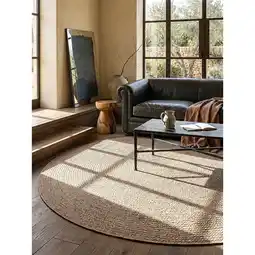 Netto Marken-Discount Flachgewebe-Teppich Pflegeleicht Natur 160x160 cm - CORDEV Kadima Angebot