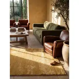 Netto Marken-Discount Teppich Hochflor Gold 140x200 cm - ALDAN Kadima Design Angebot