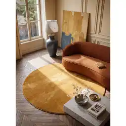 Netto Marken-Discount Teppich Antirutsch Gold 120x120 cm - ALDAN Kadima Design Angebot