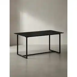 Netto Marken-Discount Esstisch Marmoroptik Metall Rechteckig Modern Klein, Schwarz 180x90x76 cm Angebot