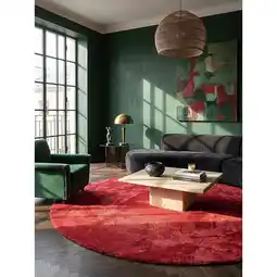 Netto Marken-Discount Teppich Hochflor Rot 200x200 cm - ALDAN Kadima Design Angebot