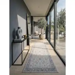 Netto Marken-Discount Outdoor-Läufer Niederflor Beige 80x300 cm - LIMMAT Kadima Design Angebot