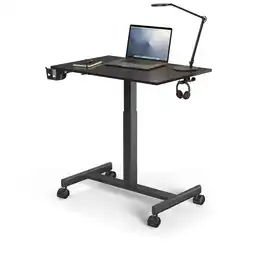 Netto Marken-Discount hjh OFFICE Stehschreibtisch Stand K MDF Platte, Gestell aus Stahl Angebot