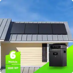 Netto Marken-Discount XXL Balkonkraftwerk Maxxicharge V2 3000Wp 5 kWh Blechdach Angebot
