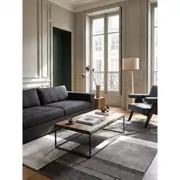 Netto Marken-Discount Teppich Polypropylen Grau 120x170 cm - BIENO Kadima Design Angebot