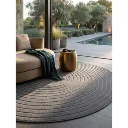 Netto Marken-Discount Outdoor-Teppich Wetterfest Anthrazit 120x120 cm - MEZEN Kadima Angebot