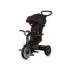 Netto Marken-Discount Chipolino Dreirad, Tricycle Derby 2 in 1 Musik, Licht, Korb, Schiebegriff, Gurt schwarz Angebot