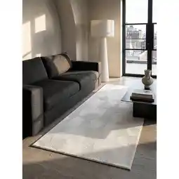Netto Marken-Discount Läufer Kurzflor Weiß 80x150 cm - DALAR Kadima Design Angebot