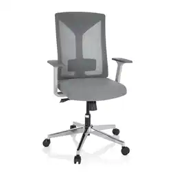 Netto Marken-Discount hjh OFFICE Profi Bürostuhl HALIFAX Stoff / Netzstoff mit Armlehnen Angebot