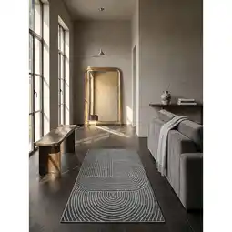 Netto Marken-Discount Outdoor-Läufer Niederflor Anthrazit 80x250 cm - MEZEN Kadima Design Angebot
