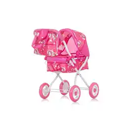 Netto Marken-Discount Chipolino Puppenwagen Emily Tasche, Sonnendach verstellbar, zusammenklappbar pink Angebot