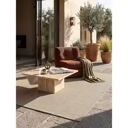 Netto Marken-Discount Flachgewebe-Teppich Pflegeleicht Natur 300x400 cm - BORNO Kadima Angebot