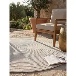 Netto Marken-Discount Outdoor-Teppich Wetterfest Beige 160x160 cm - MEZEN Kadima Design Angebot