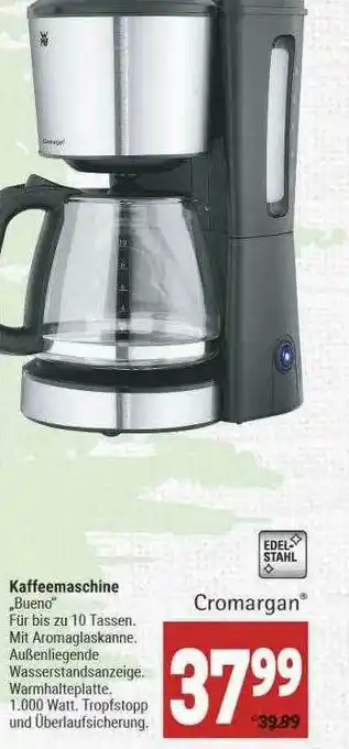 Marktkauf Cromargan Kaffeemaschine Bueno Angebot