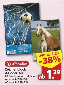Famila Nord West Zeichenblock Berlitz Angebot