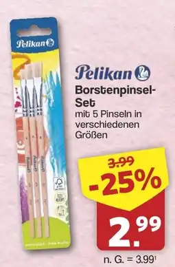 Famila Nord West Pelikan Borstenpinsel-Set Angebot