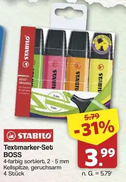 Famila Nord West STABILO Textmarker-Set BOSS Angebot