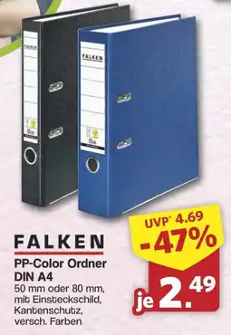 Famila Nord West FALKEN PP-Color Ordner DIN A4 Angebot