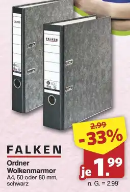 Famila Nord West FALKEN Ordner Wolkenmarmor Angebot