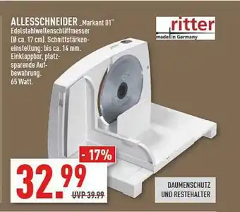 Marktkauf Allesschneider „markant 01” Ritter Angebot