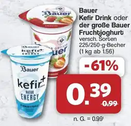 Famila Nord West Bauer Kefir Drink oder der große Bauer Fruchtjoghurt Angebot