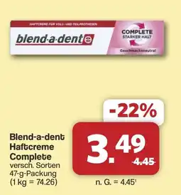 Famila Nord West Blend-a-dent Haftcreme Complete Angebot