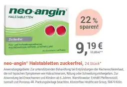 Alliance Healthcare neo-angin Halstabletten zuckerfrei Angebot
