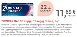 Alliance Healthcare ZOVIRAX Duo 50 mg/g/10 mg/g Creme Angebot